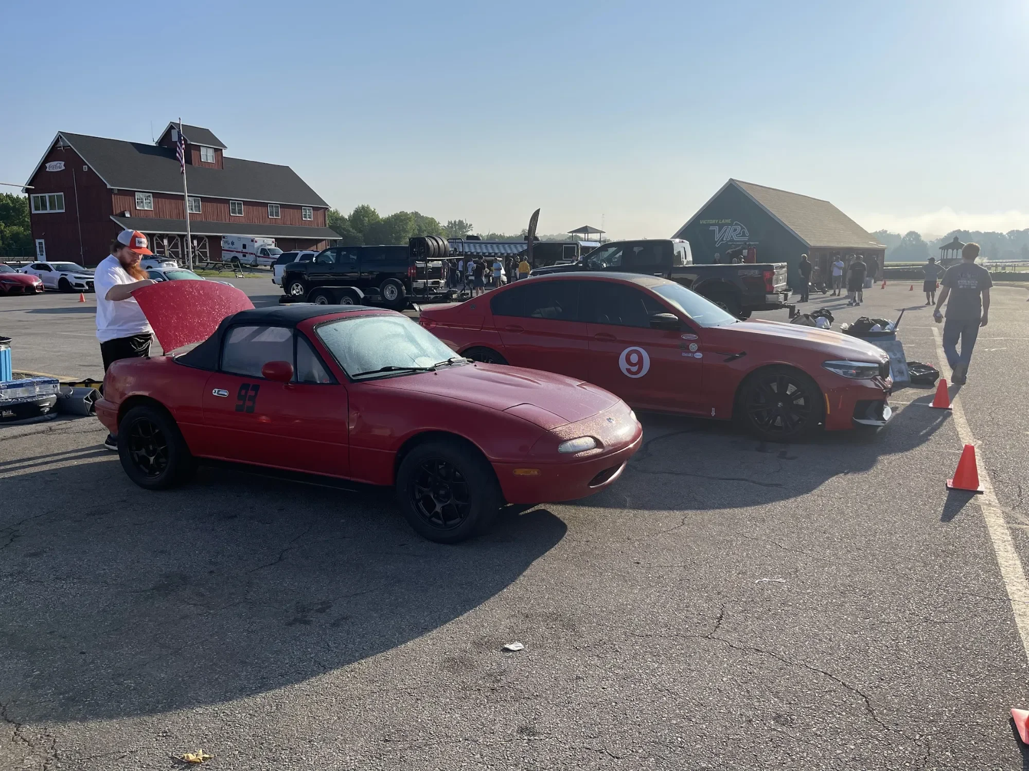 The M5 in a frosty VIR paddock, June 2023